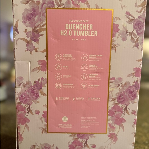 Stanley Love Shack Fancy 40oz Tumbler - Happy Thoughts Rosa Beaux Purple - Picture 2 of 7